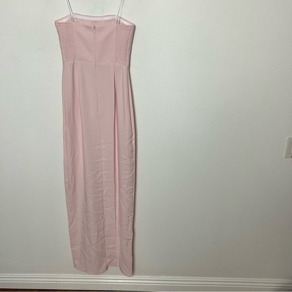 NWOT Amanda Uprichard Mandy Blush Pink Strapless Gown Maxi Dress - Picture 5 of 8